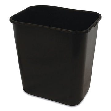 Impact® Soft-sided Wastebasket, Rectangular, Polyethylene, 28 Qt, Black freeshipping - TVN Wholesale